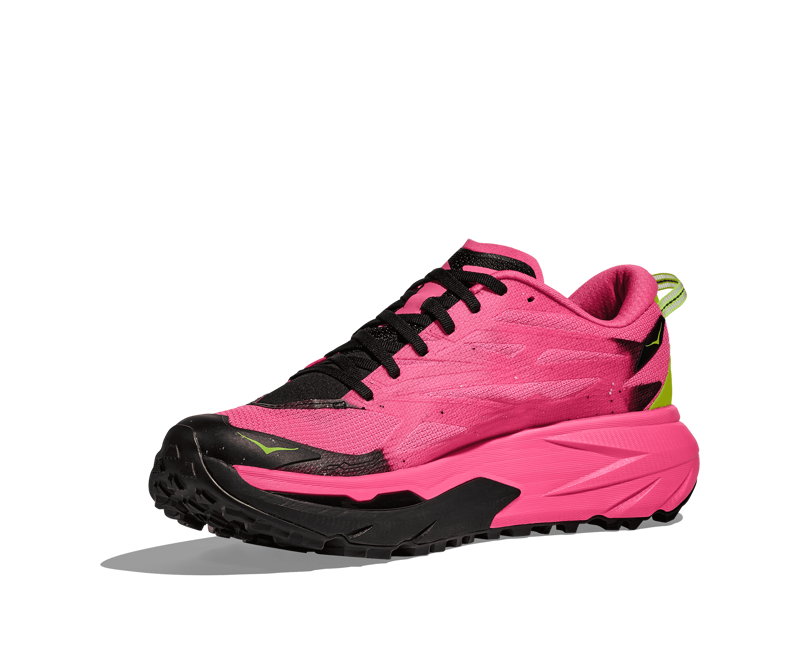 Hoka Mafate 5 Men's Trail Running Shoes - Neon Rose Black-2