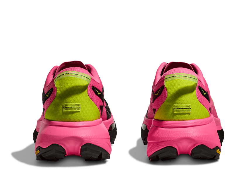 Hoka Mafate 5 Women's Trail Running Shoes - Neon Rose Black-5