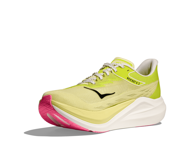 Hoka Rocket X 3 Unisex Carbon Fibre Race Day Shoe Sunlight Neon Hoka Citrus-3