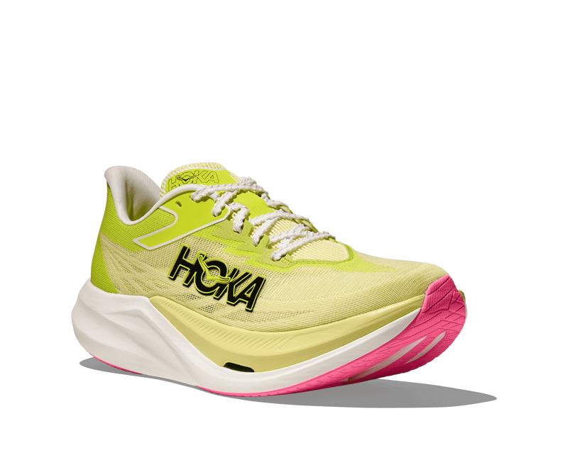 Hoka Rocket X 3 Unisex Carbon Fibre Race Day Shoe Sunlight Neon Hoka Citrus-1