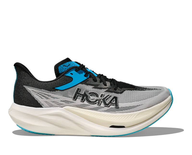Hoka Rocket X 3 Unisex Carbon Fibre Race Day Shoe White Black