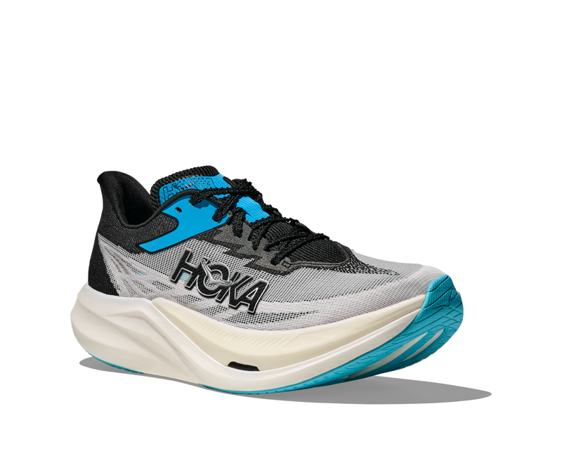 Hoka Rocket X 3 Unisex Carbon Fibre Race Day Shoe White Black-1