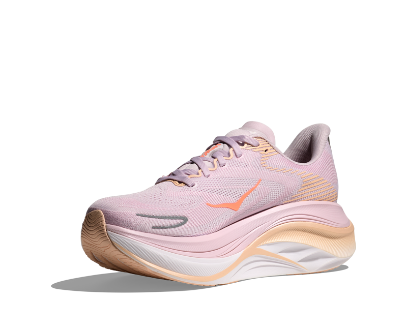Hoka Skyward X 2 Women's Running Shoes - Lilac Cream Tangerine Glow-3