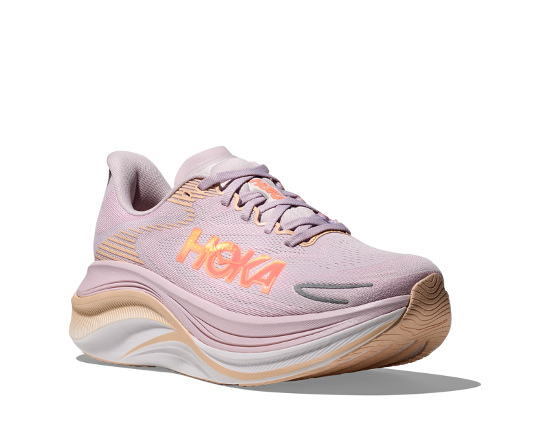 Hoka Skyward X 2 Women's Running Shoes - Lilac Cream Tangerine Glow-1