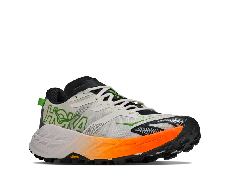 Hoka Speedgoat 7 Men's Trail Running Shoes - Frost Neon Tangerine-1