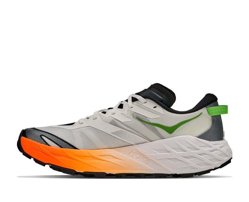 Hoka Speedgoat 7 Men's Trail Running Shoes - Frost Neon Tangerine-3