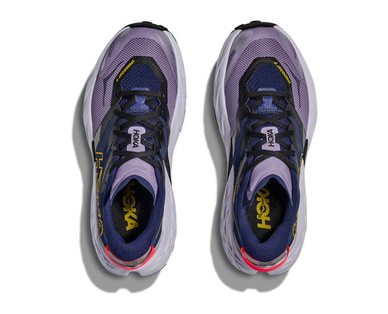 Hoka Speedgoat 7 Women's Trail Running Shoes - Berry Jam Starlight Glow-6