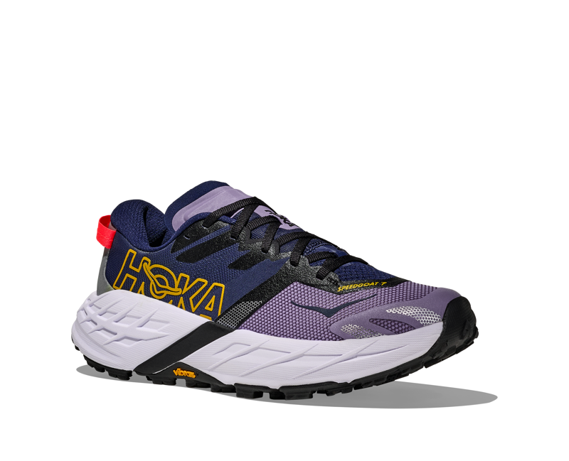 Hoka Speedgoat 7 Women's Trail Running Shoes - Berry Jam Starlight Glow-1