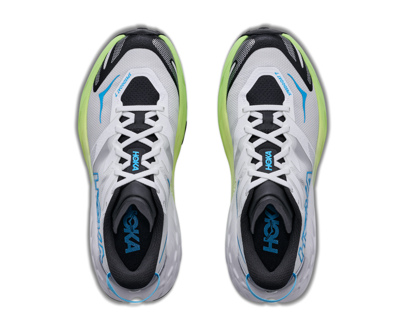 Hoka Speedgoat 7 Women's Trail Running Shoes - Frost Neon Yuzu-6