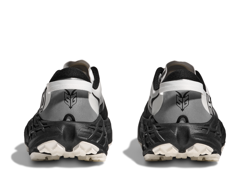 Hoka Speedgoat 7 WIDE Men's Trail Running Shoes -  Black White-4