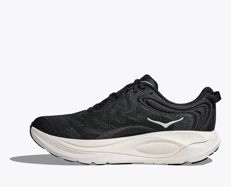 Hoka Gaviota 6 WIDE Men's Supportive Running Shoes - Black White-3