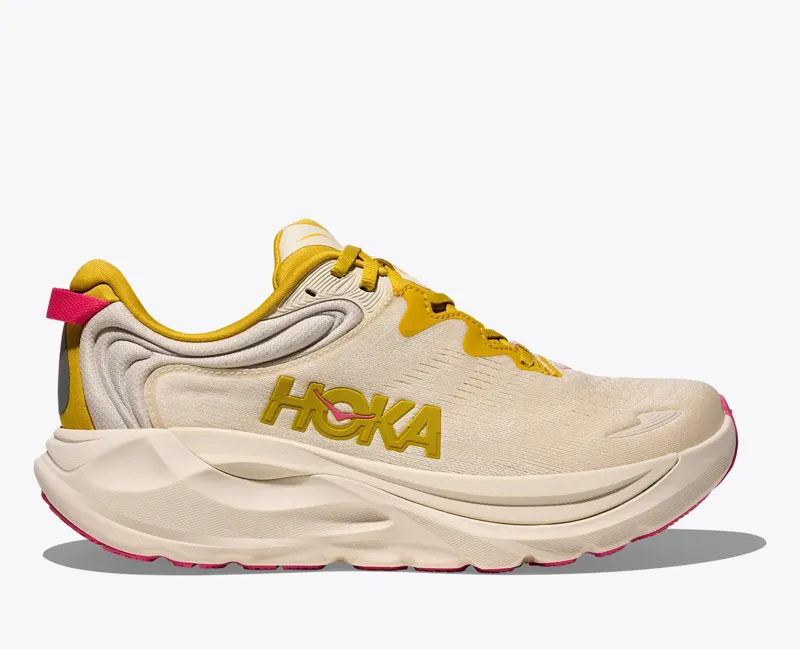 Hoka Gaviota 6 Women's Supportive Running Shoes - Birch Yellow Gold