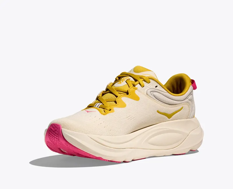 Hoka Gaviota 6 Women's Supportive Running Shoes - Birch Yellow Gold-3