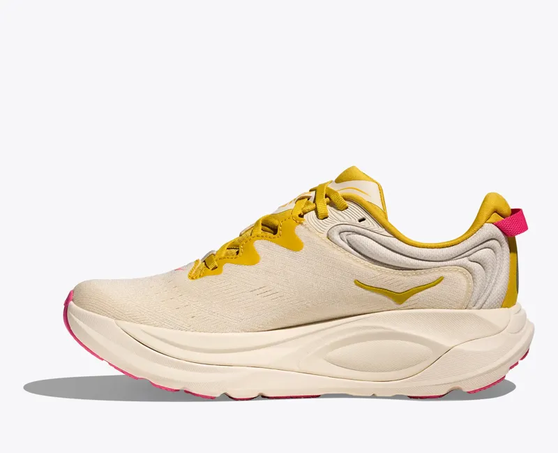 Hoka Gaviota 6 Women's Supportive Running Shoes - Birch Yellow Gold-2