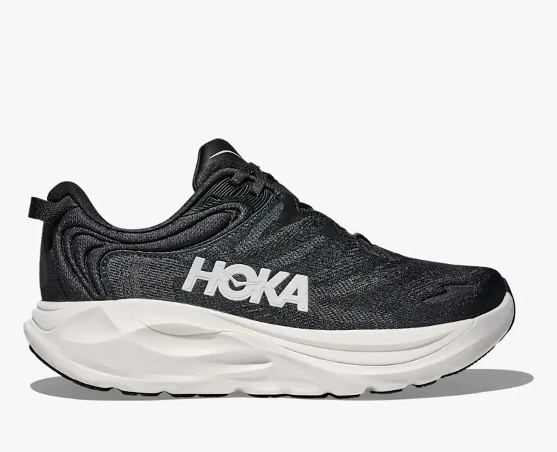 Hoka Gaviota 6 WIDE Women's Supportive Running Shoes - Black White