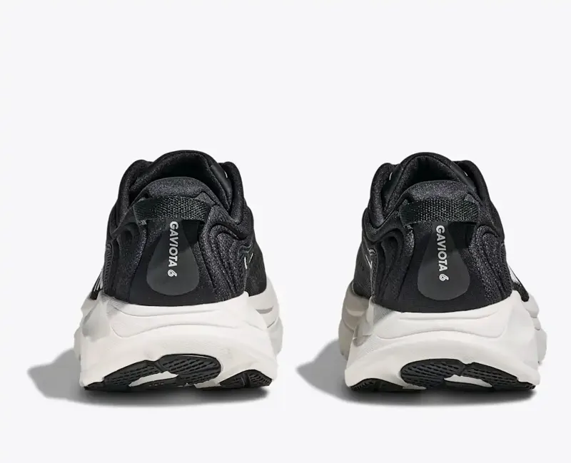 Hoka Gaviota 6 Women's Supportive Running Shoes - Black White-4