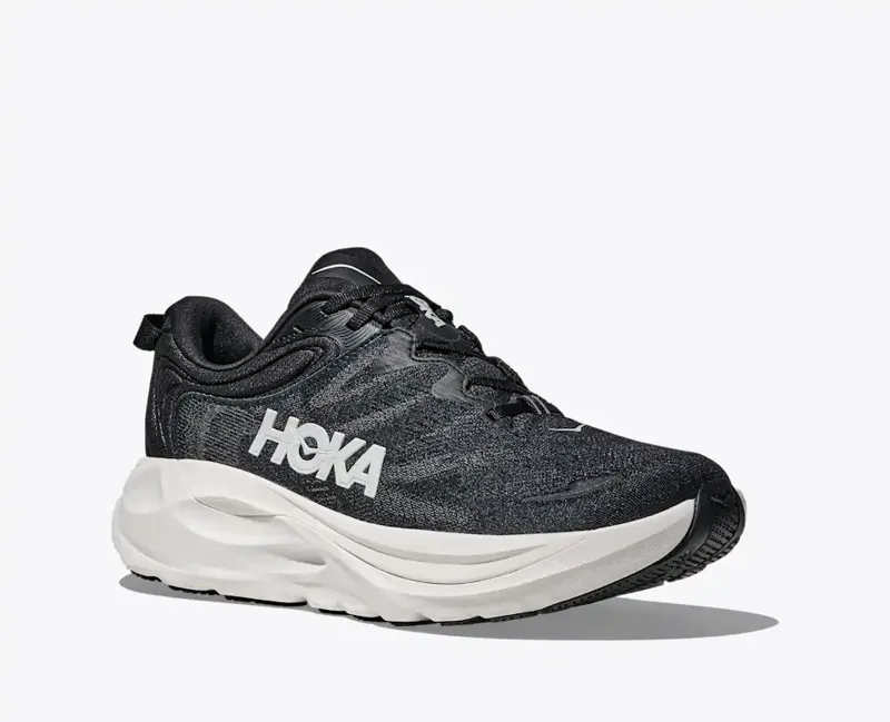 Hoka Gaviota 6 Women's Supportive Running Shoes - Black White-1