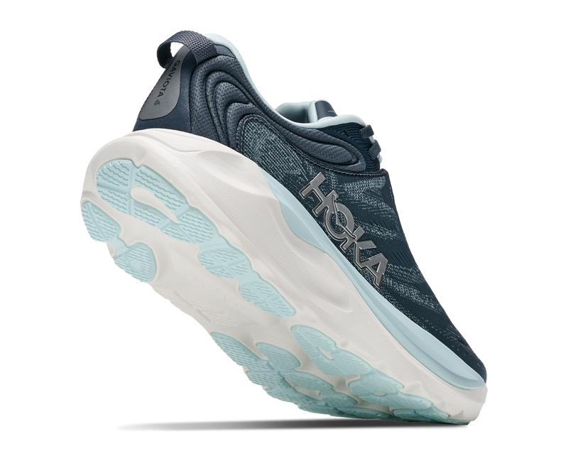 HOKA Gaviota 6 Women's Supportive Running Shoes - Faded Navy Glimmering Blue-7