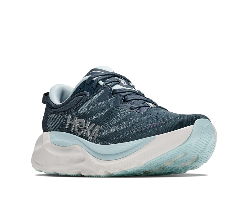 HOKA Gaviota 6 Women's Supportive Running Shoes - Faded Navy Glimmering Blue-1