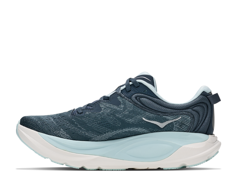 HOKA Gaviota 6 Women's Supportive Running Shoes - Faded Navy Glimmering Blue-2