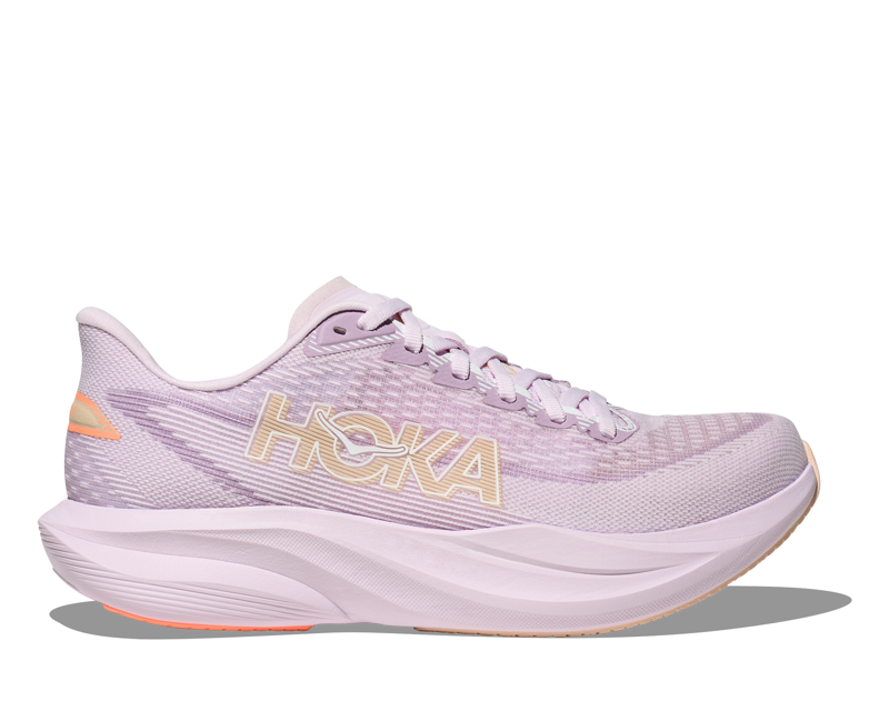 Hoka Mach 7 Women's Tempo Running Shoes - Lilac Cream Tangerine Glow