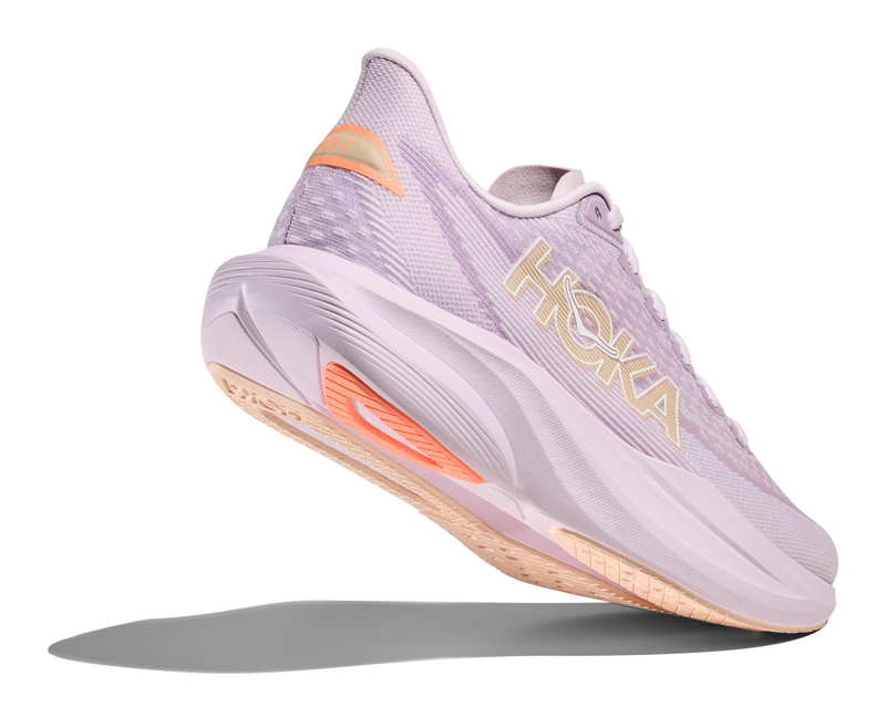 Hoka Mach 7 Women's Tempo Running Shoes - Lilac Cream Tangerine Glow-7