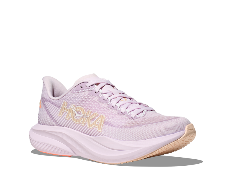 Hoka Mach 7 Women's Tempo Running Shoes - Lilac Cream Tangerine Glow-1