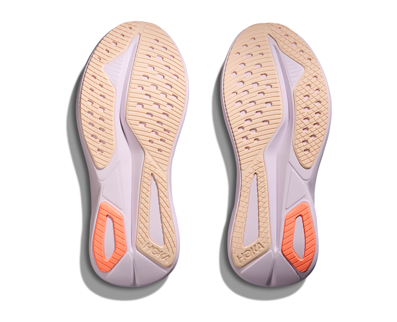 Hoka Mach 7 Women's Tempo Running Shoes - Lilac Cream Tangerine Glow-5