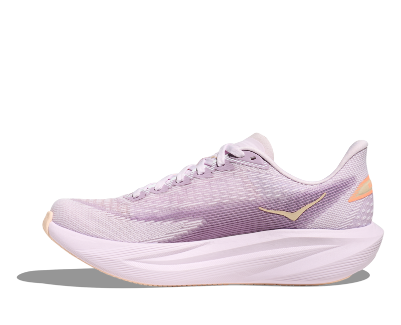 Hoka Mach 7 Women's Tempo Running Shoes - Lilac Cream Tangerine Glow-2