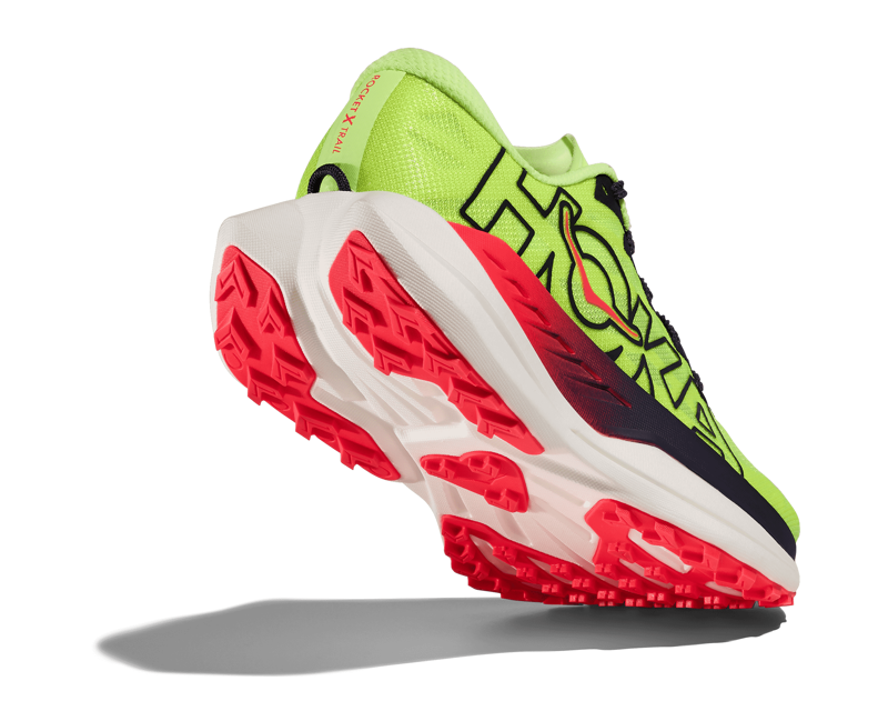 Hoka Rocket X Trail Men's Trail Running Shoes - Neon Yuzu Neon Flame-7