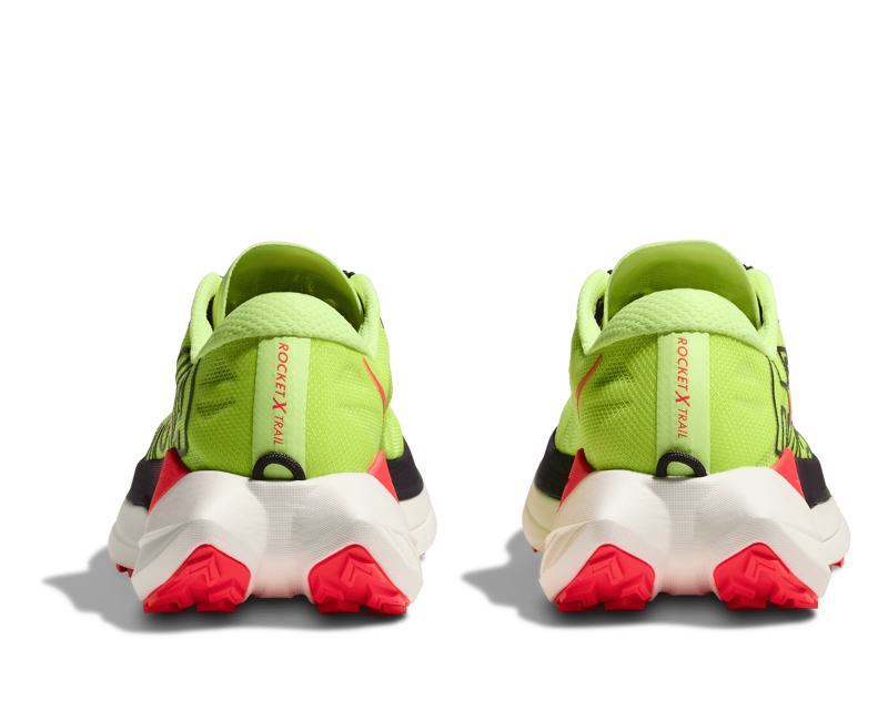 Hoka Rocket X Trail Women's Trail Running Shoes - Neon Yuzu Neon Flame-4