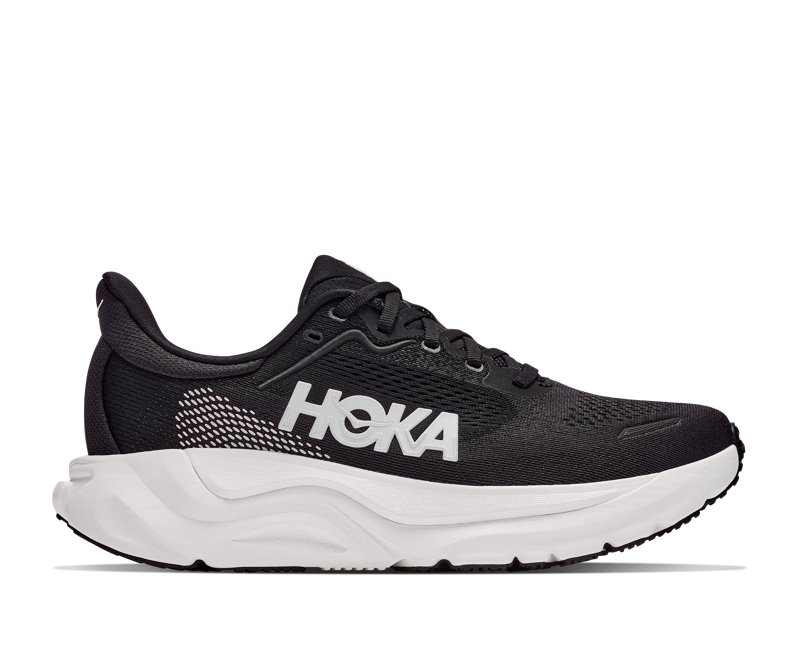 HOKA Arahi 9 Men's Supportive Running Shoes - Black White