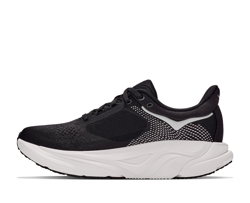 HOKA Arahi 9 Men's Supportive Running Shoes - Black White-3