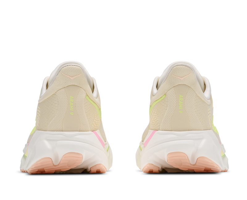 Hoka Arahi 9 Women's Supportive Running Shoes - Vintage Yellow Alabaster-4