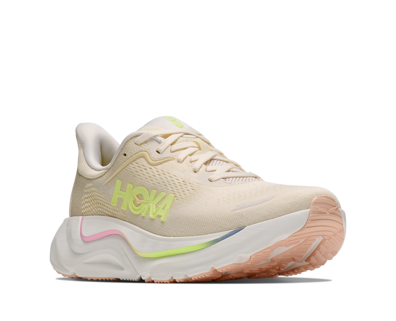 Hoka Arahi 9 Women's Supportive Running Shoes - Vintage Yellow Alabaster-1