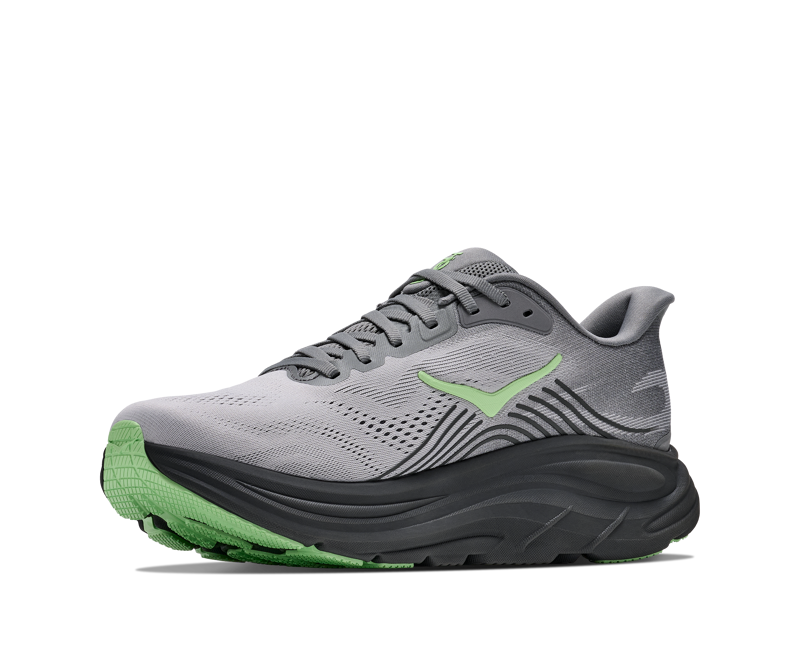 HOKA Clifton 11 Men's Everyday Running Shoes - Galatic Grey Stardust-3