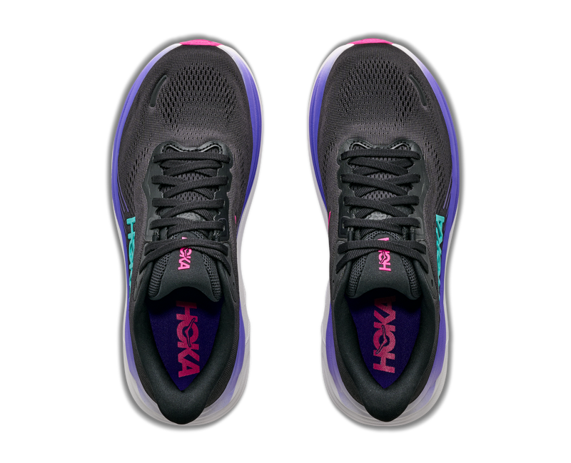 HOKA Clifton 11 Women's Running Shoes - Black Neon Nebula-5