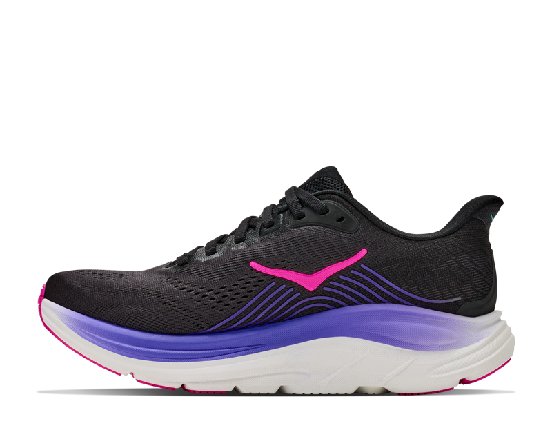 HOKA Clifton 11 Women's Running Shoes - Black Neon Nebula-2