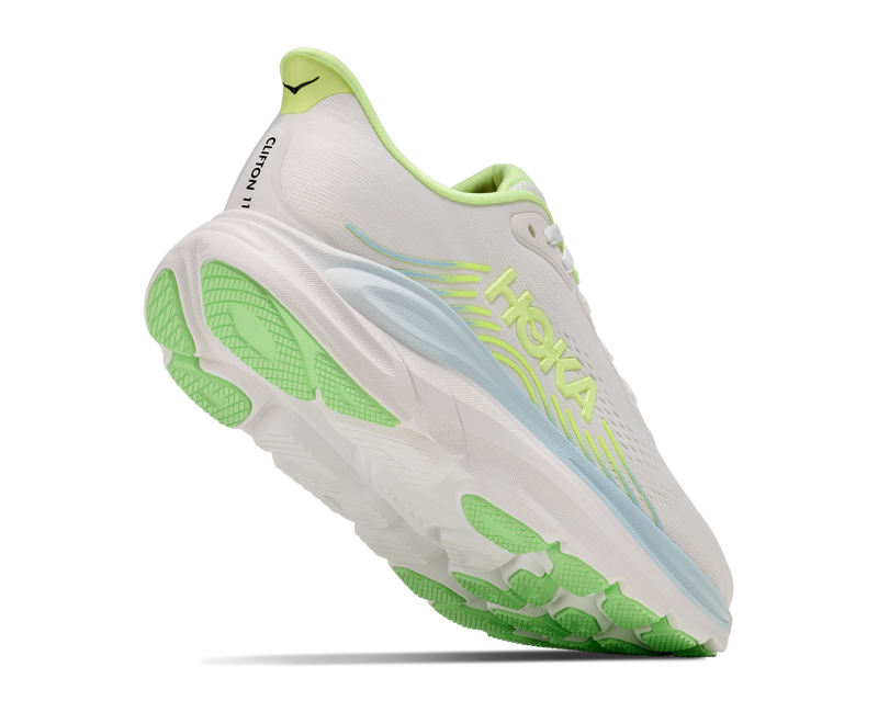 Hoka Clifton 11 Women's Running Shoes - Frost Neon Yuzu-5