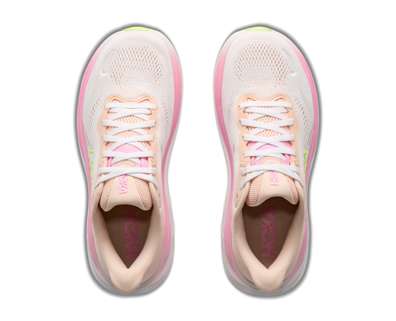 Hoka Clifton 11 Women's Running Shoes - Tangerine Glow White-6