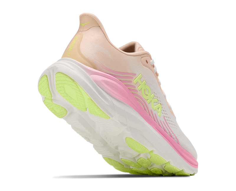 Hoka Clifton 11 Women's Running Shoes - Tangerine Glow White-5