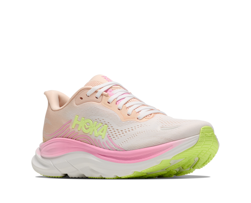 Hoka Clifton 11 Women's Running Shoes - Tangerine Glow White-1