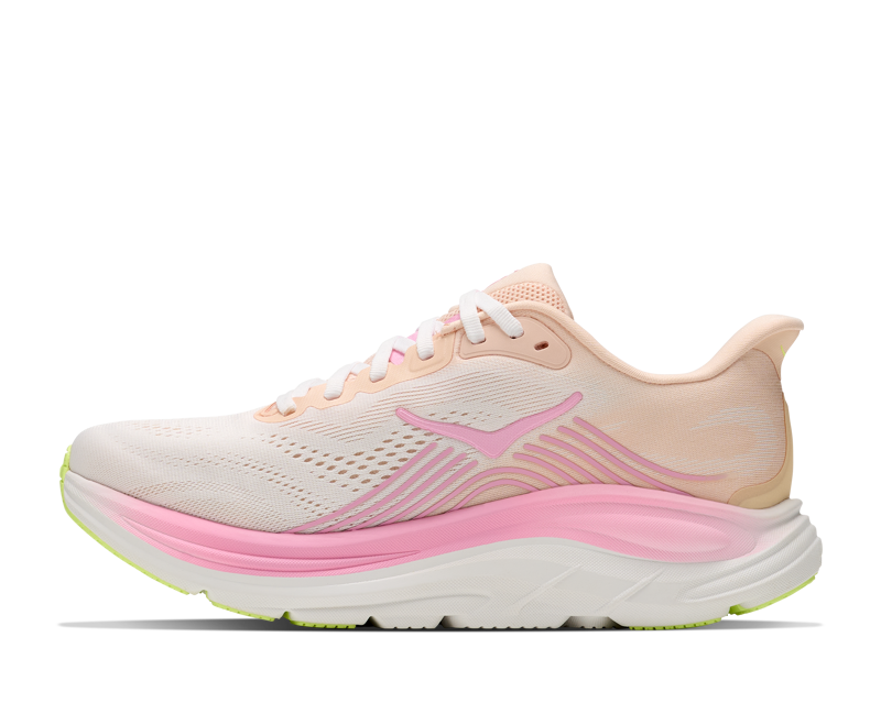 Hoka Clifton 11 Women's Running Shoes - Tangerine Glow White-2