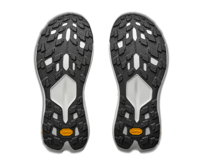 HOKA Tecton X 4 Men's Trail Running Shoes - Frost Neon Tangerine-5