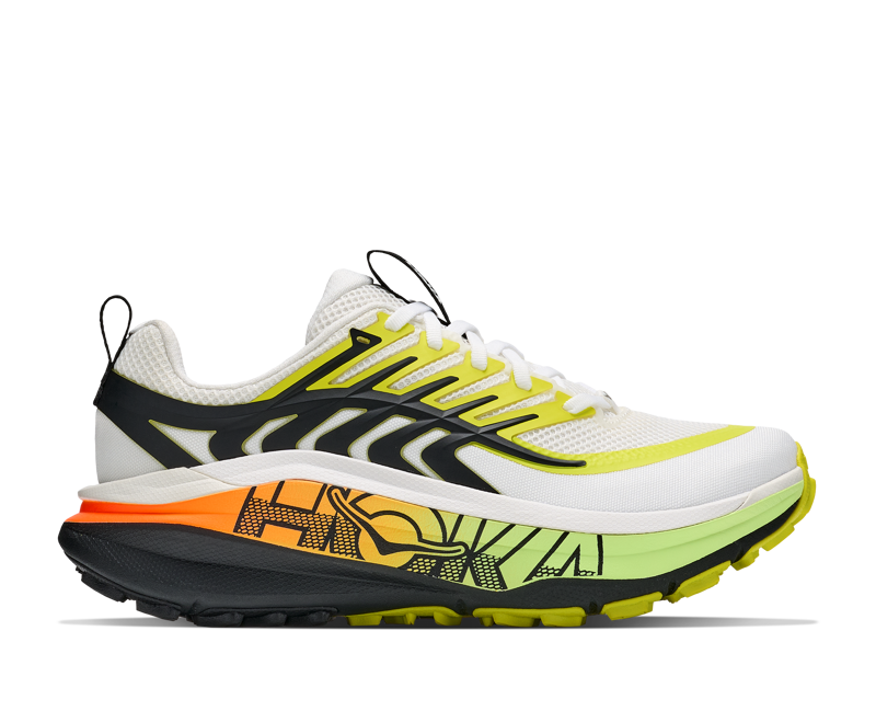 HOKA Stinson 8 Men's Supportive Trail Running Shoes - Frost Black