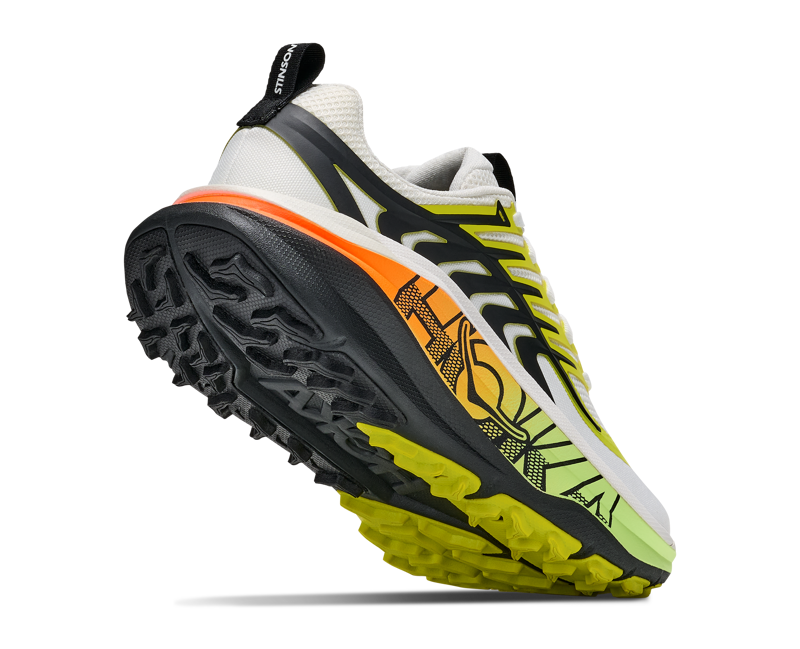 HOKA Stinson 8 Men's Supportive Trail Running Shoes - Frost Black-4