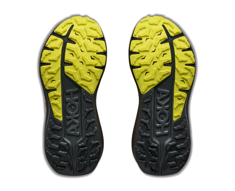 HOKA Stinson 8 Men's Supportive Trail Running Shoes - Frost Black-7