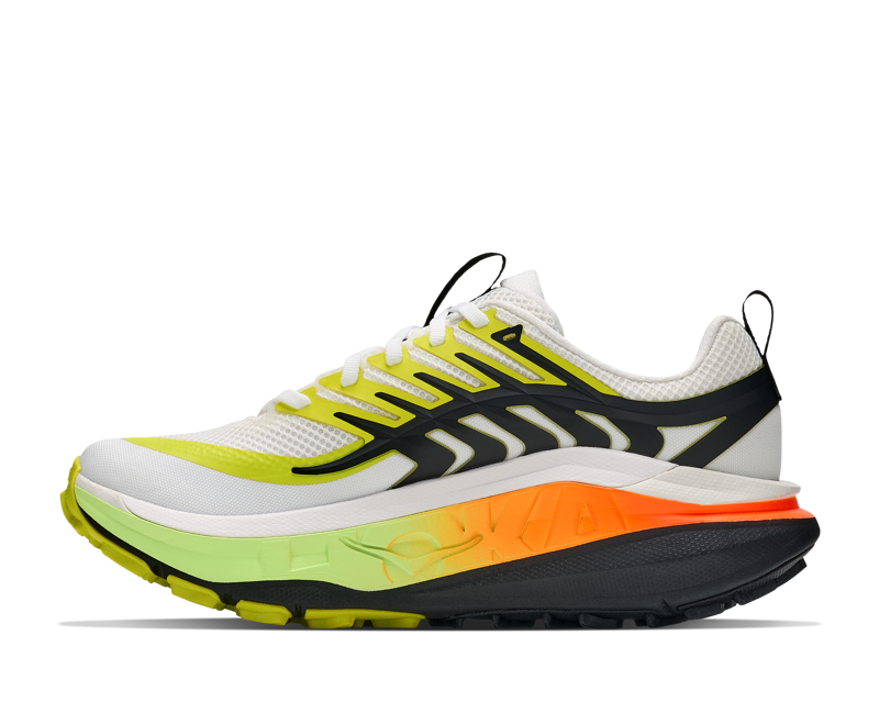 HOKA Stinson 8 Men's Supportive Trail Running Shoes - Frost Black-3