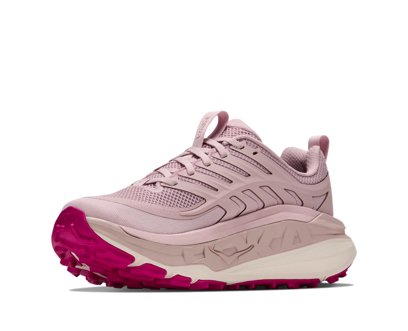 HOKA Stinson 8 Women's Supportive Trail Running Shoes - Pink Opal Alabaster-3