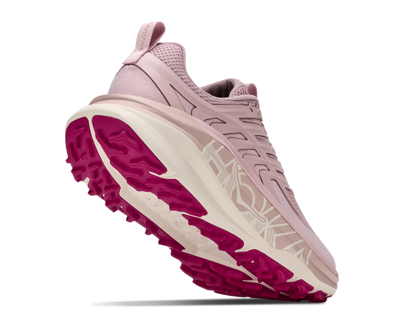 HOKA Stinson 8 Women's Supportive Trail Running Shoes - Pink Opal Alabaster-4